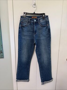 Judy Blue Dark Wash Cropped Ankle Jeans